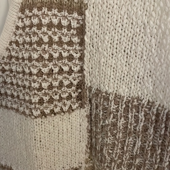 NWT Anthropology Checked Tie Tank Top - Picture 3 of 5